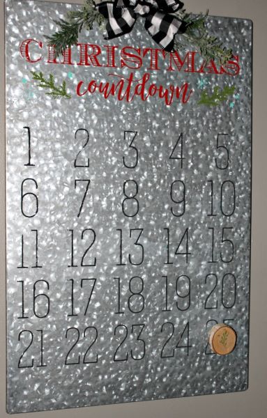 This Christmas countdown Advent only uses a few supplies and is easy to make.