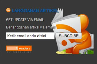 Cara Membuat Widget Berlangganan Menarik Di Blog