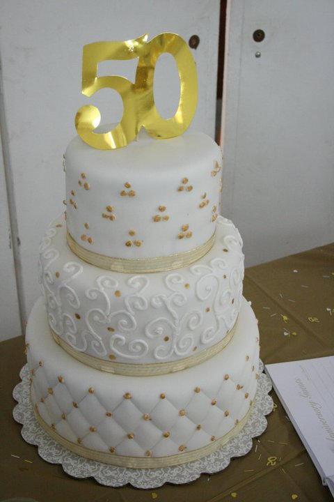 50 wedding anniversary cake