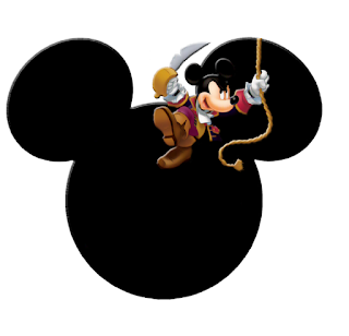 Mickey Mouse Pirate  Free Printable Candy Bar Labels. 