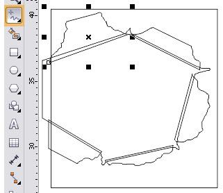 Membuat efek  Kertas  Sobek Belajar CorelDRAW