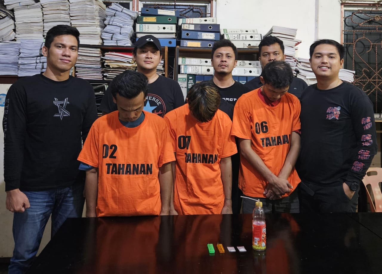 Tiga Penguns Sabu Dibekuk, Sat Narkoba Polres Simalungun Buru Otak Penyuplai
