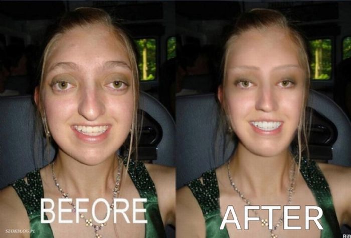 Before after photoshop