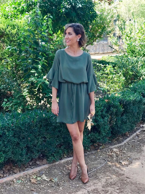 Fitness And Chicness-Vestido Verde Oliva Otoño-6