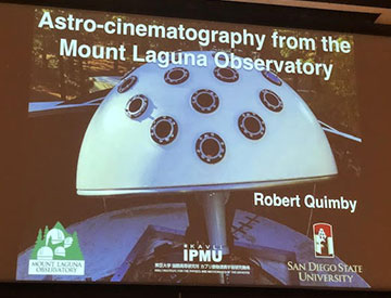 Professor Robert Quimby, UCSD, is featured OCA general meeting speaker (Source: Palmia Observatory)