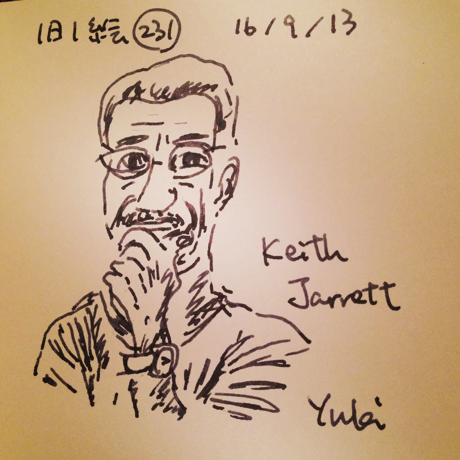 Sketch Blog - A Practice of Pen Drawing: No.231: A Portrait - One
