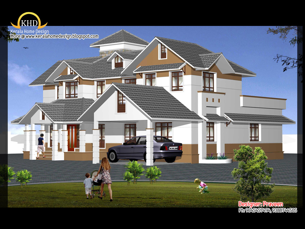 House  elevation  and plan  2900 Sq Ft Kerala home  design 
