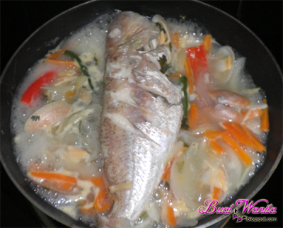 Resepi Mudah Ikan Rebus Ala Stim Menu Berpantang. Cara Masak Ikan Stim. Ikan Merah Ikan Siakap Ikan Kerapu Ikan Kerisi Masak Stim. Lauk Simple Sedap Dalam Pantang