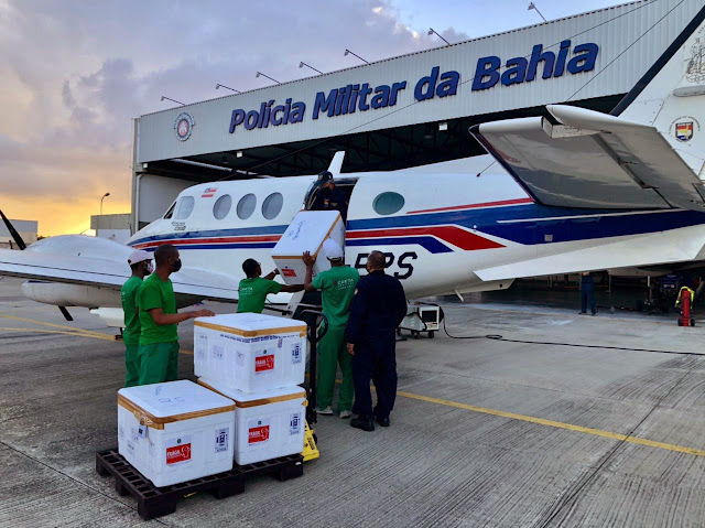  Bahia recebe nova remessa de vacinas contra Covid-19