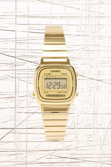 Casio gold face watch - Â£40 Urban Outfitters