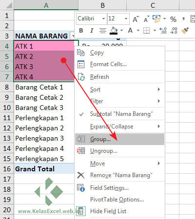 Cara Mengelompokkan Data (Grouping) Pada PivotTable Excel PivotTable merupakan cara terbaik untuk meringkas Cara Mengelompokkan Data (Grouping) Pada PivotTable Excel