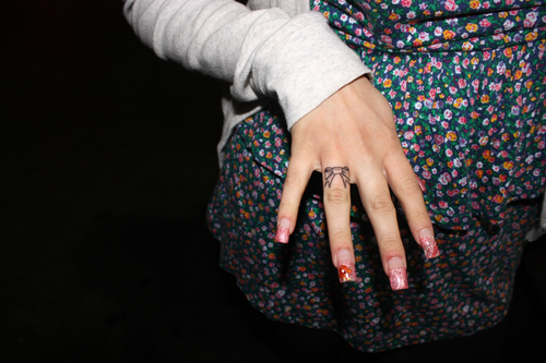 finger tattoos tumblr