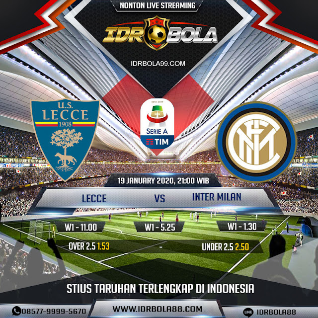 Prediksi Bola Lecce  vs Inter Milan 19 Januari 2020