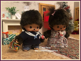 kiki monchhichi noël christmas père-noël santa claus cadeaux