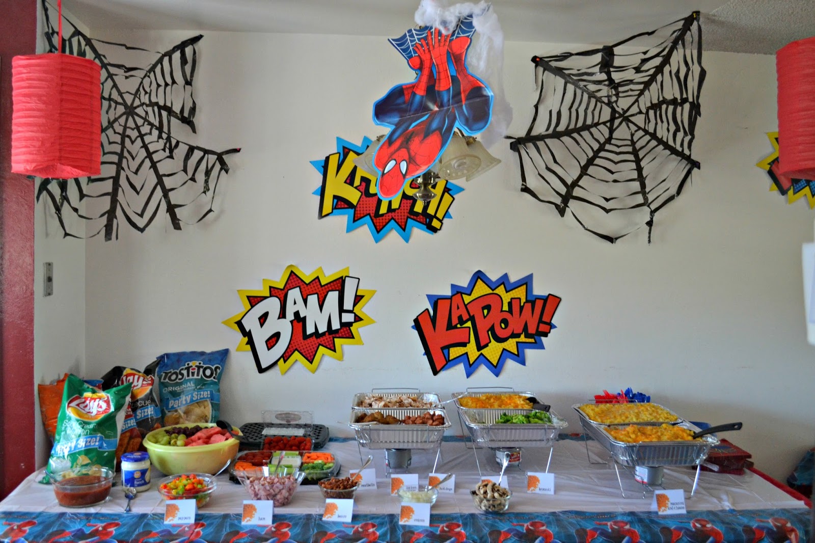 A Spidery Spider Man  Birthday  Party  Building Our Story