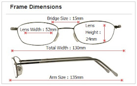 glasses dimensions