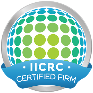 IICRC Certified Water damage restoration company badge