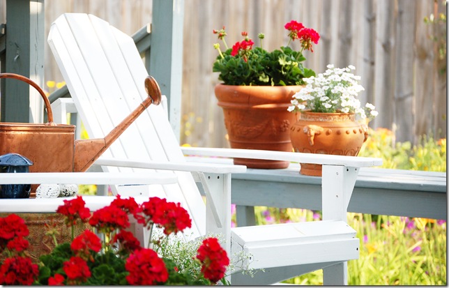 chair on pergola