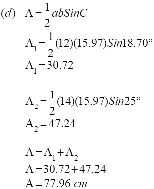 Matematik Tambahan: Penyelesaian Segitiga