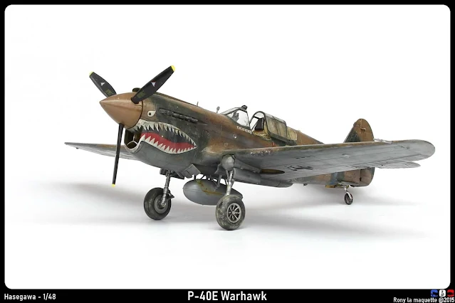 Maquette du P-40E Warhawk d'Hasegawa au 1/48.