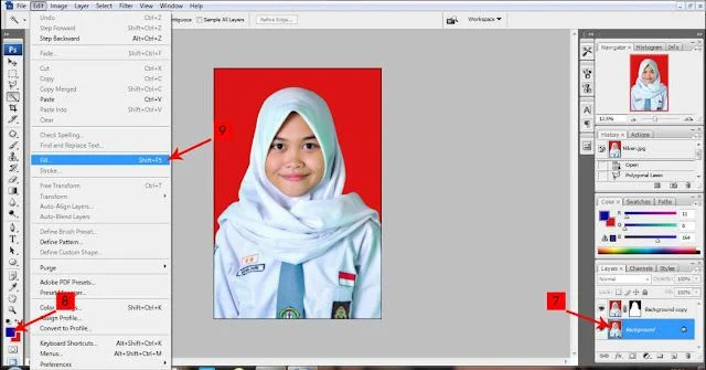 Cara Mengganti Background Pas Foto