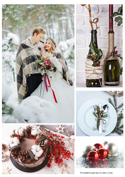 christmas wedding themes