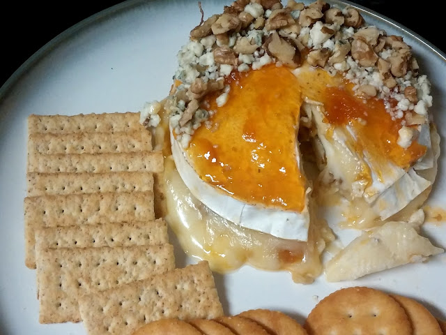 recipe, brie cheese, apricot jam, appetizers, halloween receipes