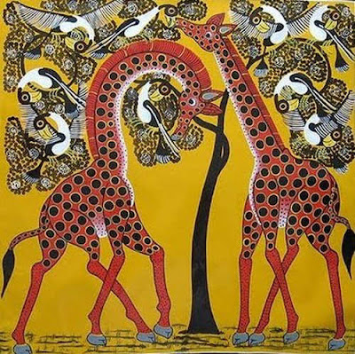 African  on African Art Paintings