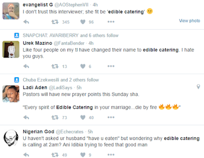 #edibleCatering : Aftermath of Tiwa Savage's explosive revelation: Nigerians pounce on Edible Catering for cheating with Tunji Balogun 1