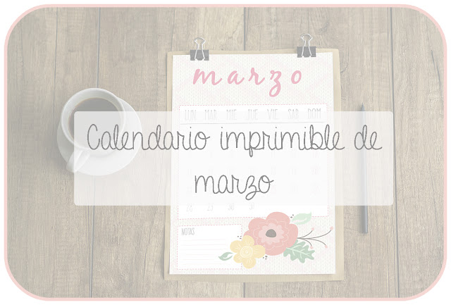 Calendario imprimible marzo