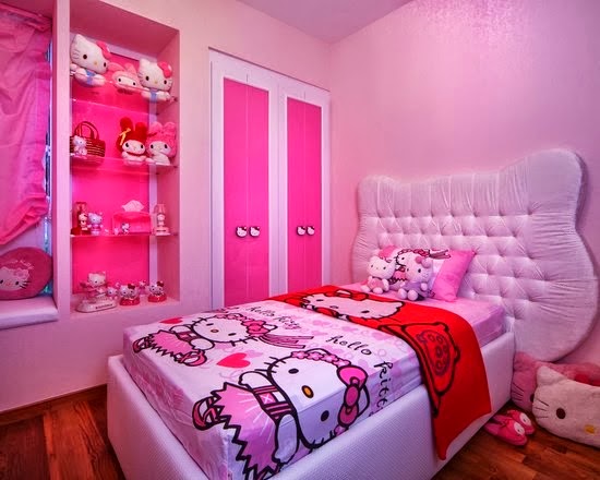 Model dan Desain Kamar  Hello  Kitty  Beautiful Keren 