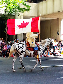 Calgary Stampede Parade Canadian Flag