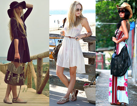 Looks de praia com vestidos