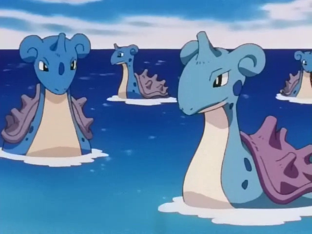 Lapras mais claro Anime Pokémon