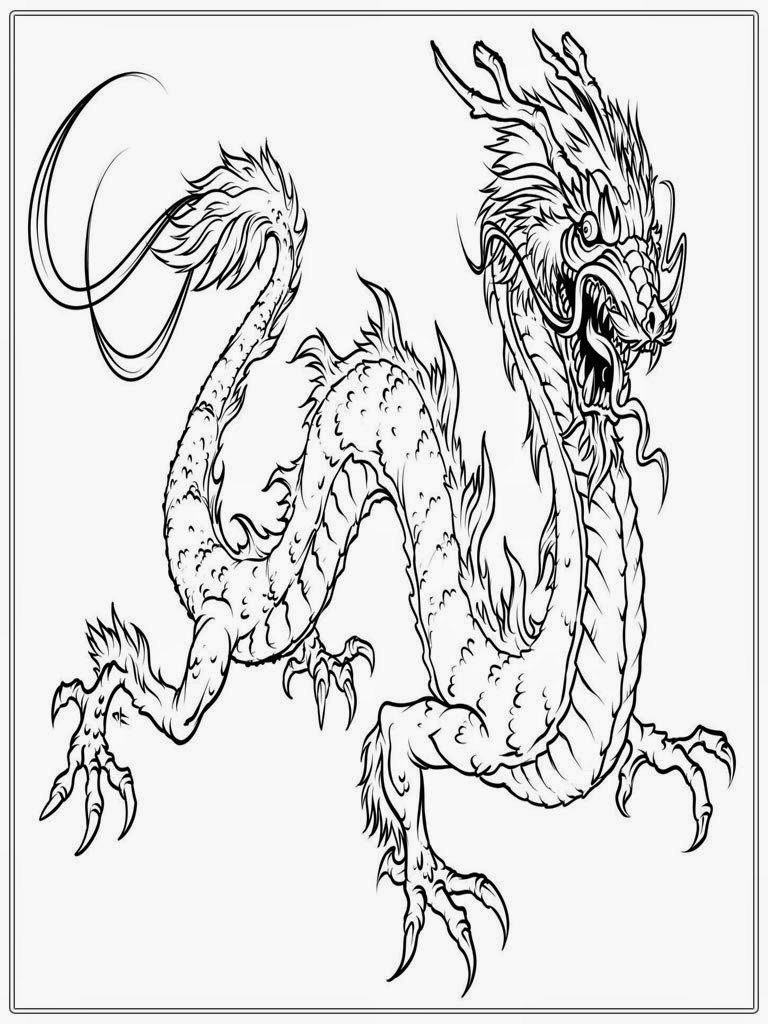 chinese dragon adult coloring pages  realistic coloring pages