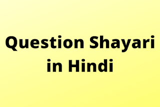 Question Shayari in Hindi