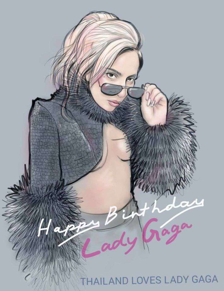 Lady Gaga's Birthday Wishes pics free download