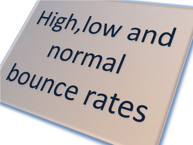  High,Normal And Low Bounce Rates in blog information and news