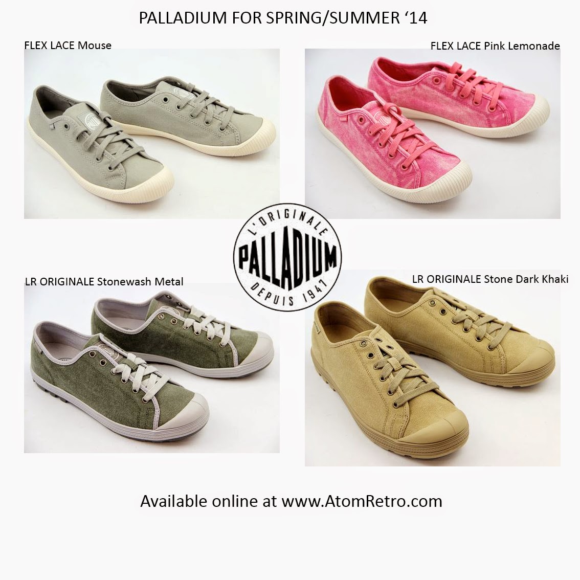 Palladium Mens and Womens Footwear online at Atom Retro