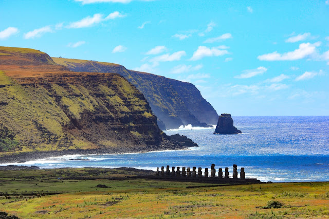 Ilha de Páscoa com crianças