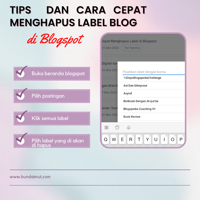 Tips dan cara cepat menghapus label blog