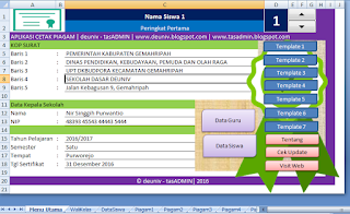 aplikasi piagam penghargaan berbasis excel