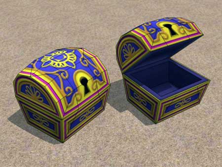 Kingdom Hearts 2 Papercraft Agrabah Treasure Chest