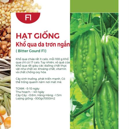 Hạt giống Khổ qua F1 - Da trơn trái ngắn