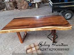 Arles furniture melapakkan furniture Solid Suarwood Table - Whole retangular Dining Table - Office Desk - Natural suarwood Work table