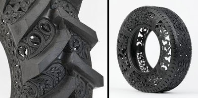 Tire Carving Art Seen On www.cars-motors-modification.blogspot.com