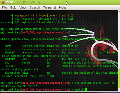 DOS ATTACK ON WINDOWS-7 USING METASPLOIT 2016