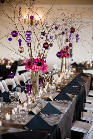 Christmas Wedding Centerpiece Inspiration