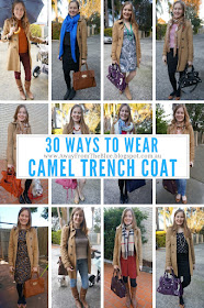 30 Ways To Wear A Camel Trench Coat | #30wears | away from the blue blog