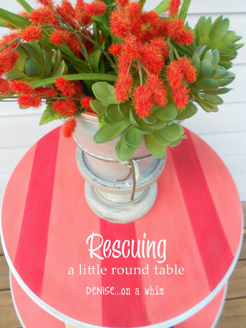 Rescuing a Little Round Table from Denise on a Whim